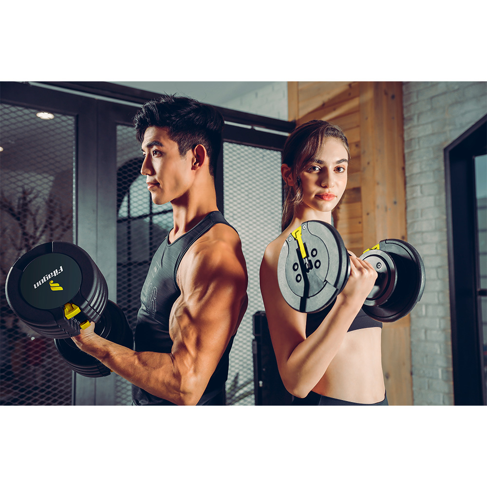 Haltere Musculation Haltères Réglables CCLIFE ZERRO 20-40KG - Set 2en1 Haltère/Kettlebell - Fitness Maison Kit Musculation Maison
