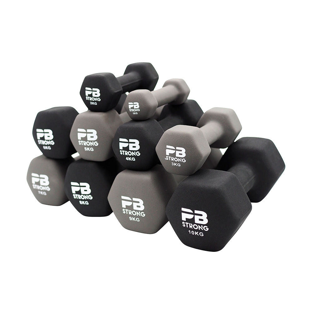 Black hot sale neoprene dumbbells