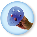 TheraBand Handtrainer XTrainer - blau (fest)