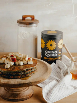 Pancakes mit AMINO ANIMO Sonnenblummenprotein Pancakes mit AMINO ANIMO Sonnenblummenprotein