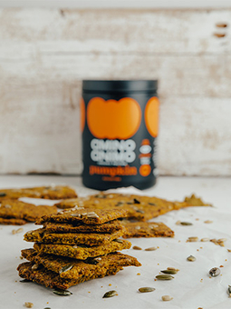 Cracker mit AMINO ANIMO Kürbiskernprotein