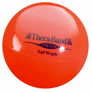 TheraBand Balle de poids Soft - rouge (1.5Kg)