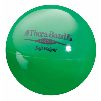 TheraBand Balle de poids Soft - vert (2.0Kg)