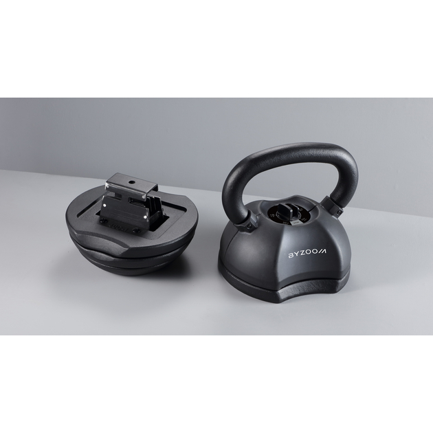 Serie Pure 22Kg kettlebell regolabili nero