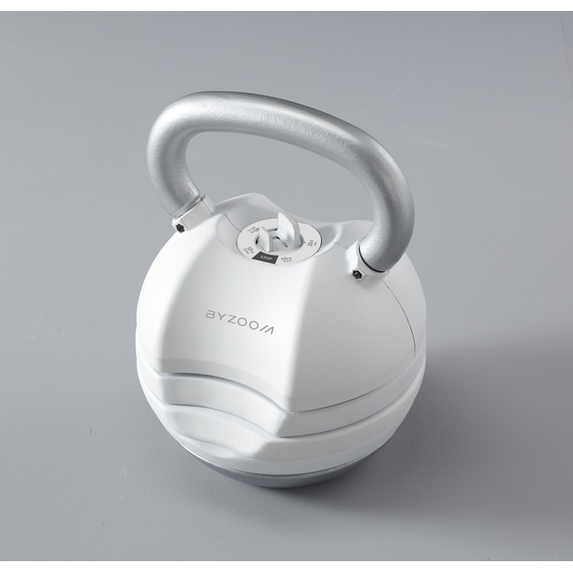 Serie Pure 22Kg kettlebell regolabile bianco