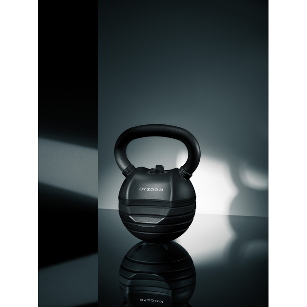 Serie Pure 13,6Kg kettlebell regolabile nero