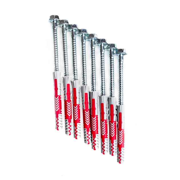 BenchK Schrauben 10 x 80 inkl. Fischer-Dübel (Set mit 8 Stück) (KM8)