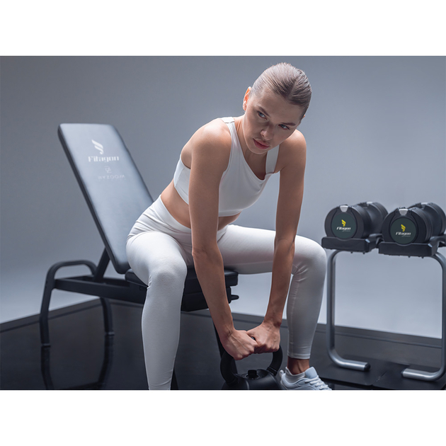 Panca pesi Fitagon Flex pieghevole nero