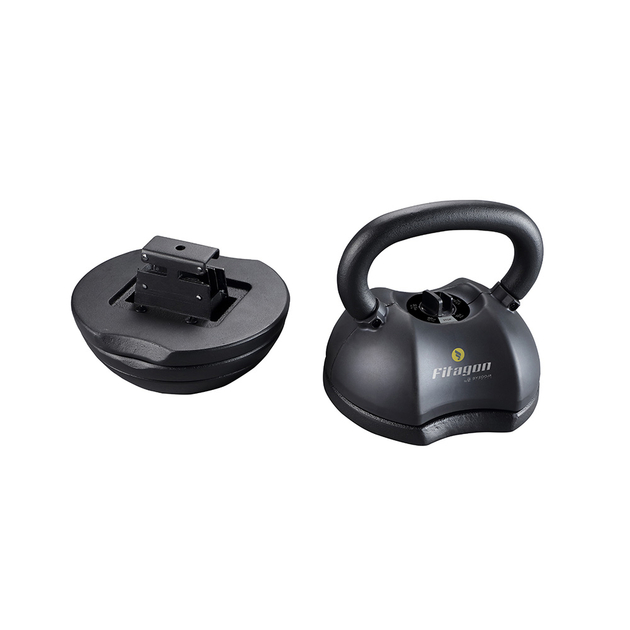 Fitagon Kettlebell Flex regolabile 4,5-18,1 kg (nero)