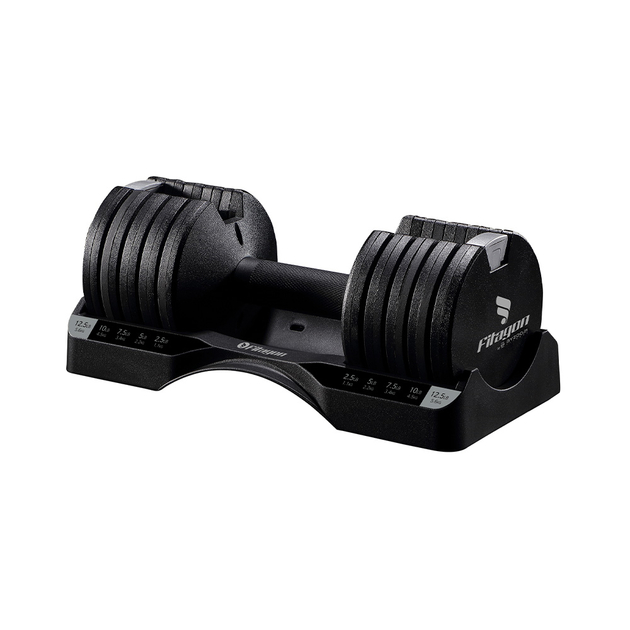 Haltère court réglable Fitagon Flex 1.1-5.6kg (Noir)
