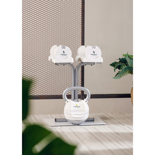 Support d'haltères Fitagon Flex pour 5.6kg et 11.3kg Blanc