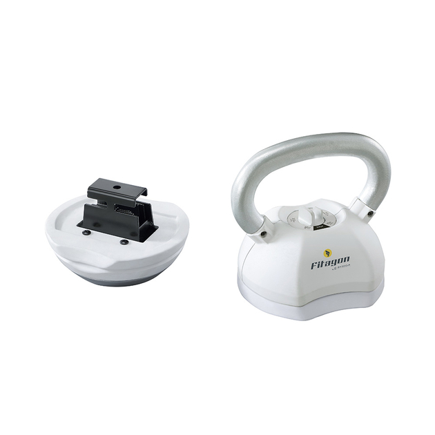 Kettlebell regolabile Fitagon Flex 4,5-18,1 kg (bianco)