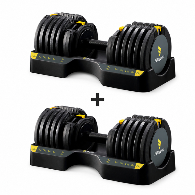 Flex Adjustable Dumbbells, 5–25 kg (Pair)
