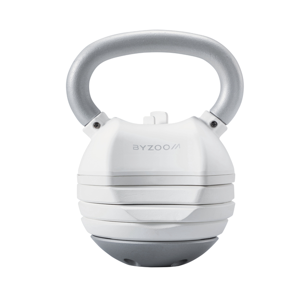 Serie Pure 13.6Kg kettlebell regolabile bianco