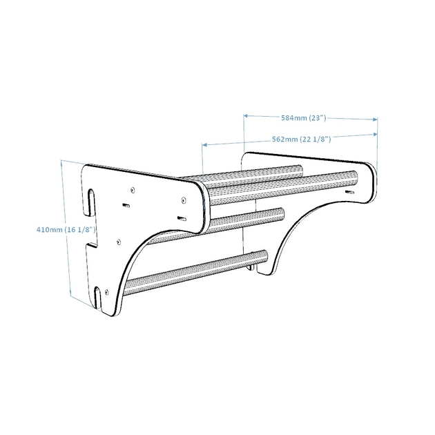 Barra per trazioni in legno BenchK (Serie 1)