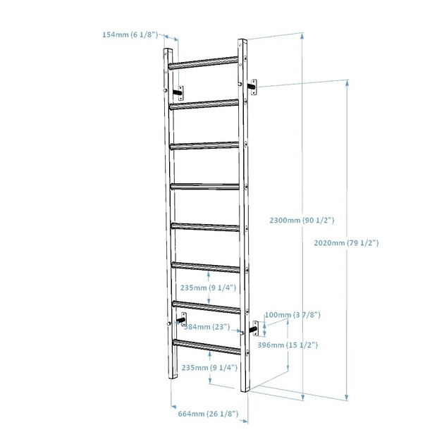 BenchK Sprossenwand System 200W
