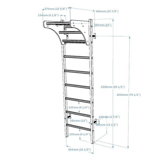 BenchK Sprossenwand System 211B
