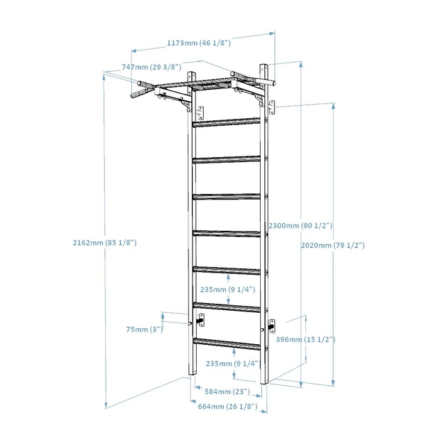 Sistema di barre a parete BenchK 221B