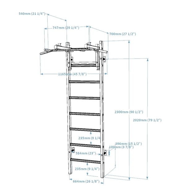 Sistema di barre a parete BenchK 231W