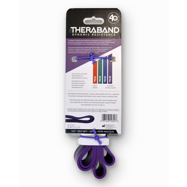 Theraband banda ad alta resistenza viola (extra pesante)