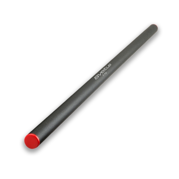 Sveltus Weighted steel bar red 100cm 3kg